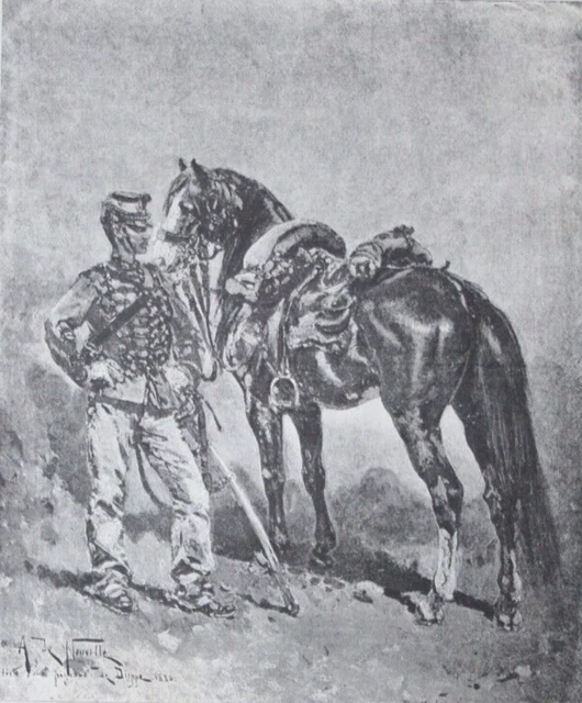 Tableau Ancien à L'Huile De James Barenger (1827) - « Partisan » (Cheval De Course) - Encadré, Certifié Authentique