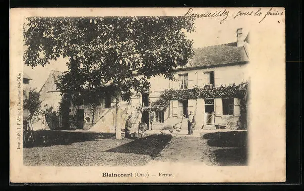 CPA Blaincourt, Ferme 1903