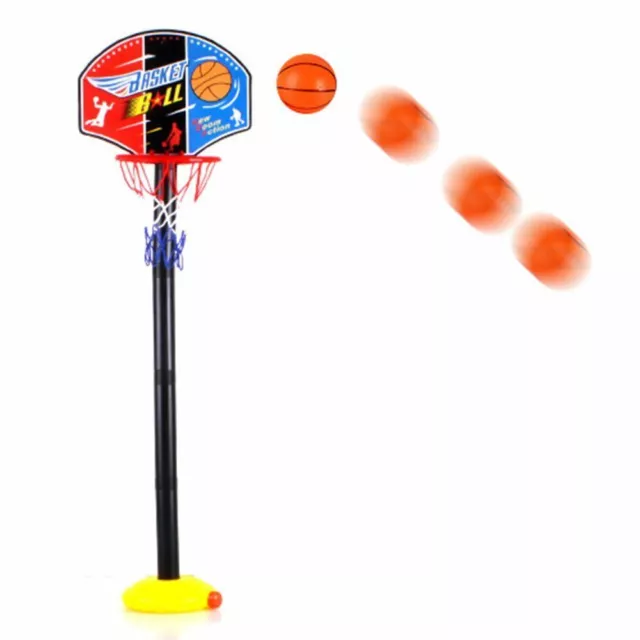 Kids Portable Basketball Stand Children Backboard Hoop Net Set Garden Game Toys 3