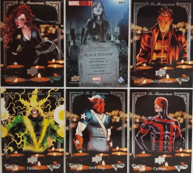 2017 Upper Deck Marvel Annual Trading Card Set  IN MEMORIAM IM1 - 5