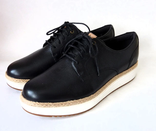 CLARKS TEADALE RHEA Black Leather Women s Shoes Black UK Size 6E Used with Box 30.00 PicClick UK