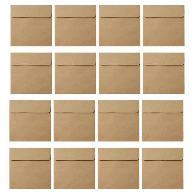 100 Pcs Coin Envelopes Kraft Envelope Envelopes Gift Cards Vellum Envelopes 10cm