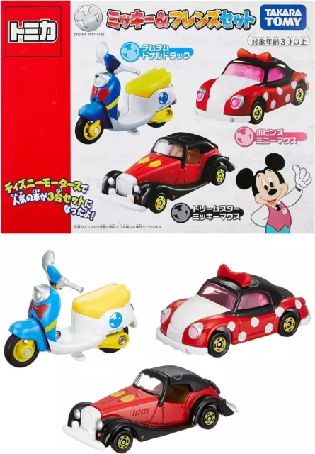 Takara Tomy Tomica Disney Motors Mickey & Friends Set Mini Coche de Juguete...
