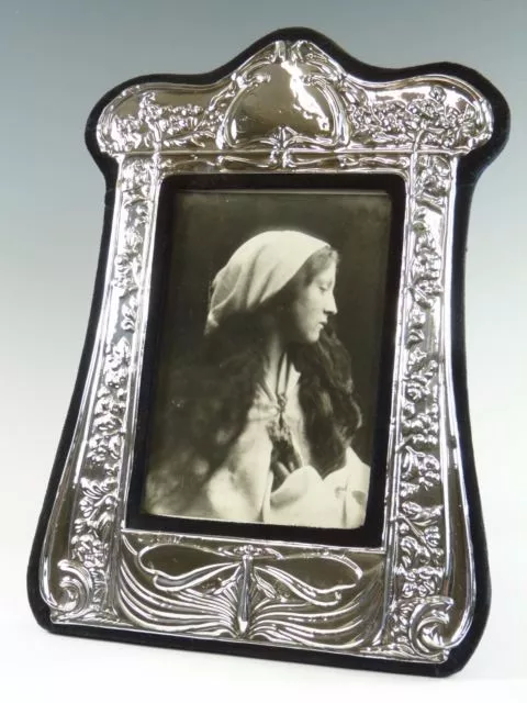 Sterling Silver - ART NOUVEAU Style Photo / Picture FRAME - 9" Tall - SF123