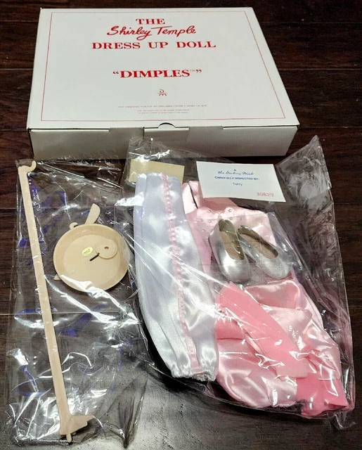 New Danbury Mint The Shirley Temple Dress Up Doll "Dimples" Outfit