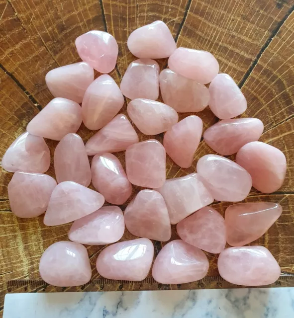 100g ROSE QUARTZ Healing Crystals Polished Tumblestones Wholesale Bulk