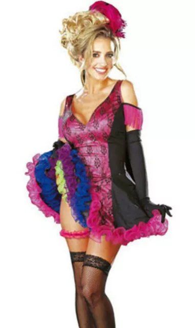 Adult Sexy Show Me Your Can Can Dancer Adult Costume Size Small