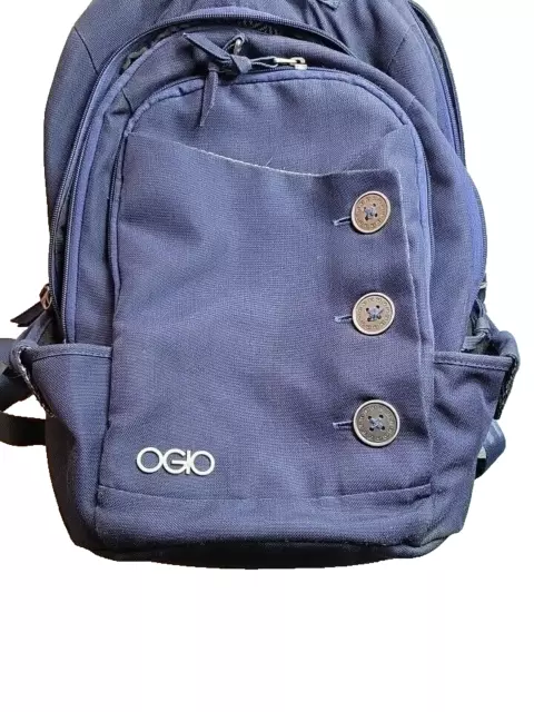 OGIO Soho Women's Laptop Backpack Blue Button Luggage Travel CUTE U-1