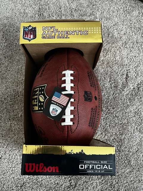 Wilson The Duke Official NFL Authentic Game Ball F1100 Football Autographed