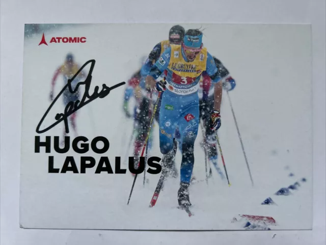 orig. Autogrammkarte Skilanglauf Hugo Lapalus