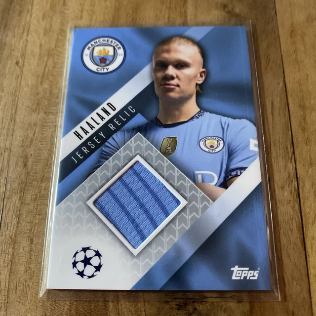MATCH ATTAX 2025 2025 Erling Haaland Man City Jersey Relic Card Mint