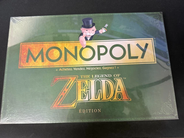 Monopoly Zelda Édition Limitée – Version Française, 1ère édition Boîte Carrée, Neuve Sous Cellophane