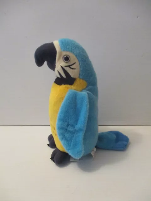 Grand Hyatt 10" Duke Blue Macaw Parrot Plush Stuffed Animal Advertising Bird