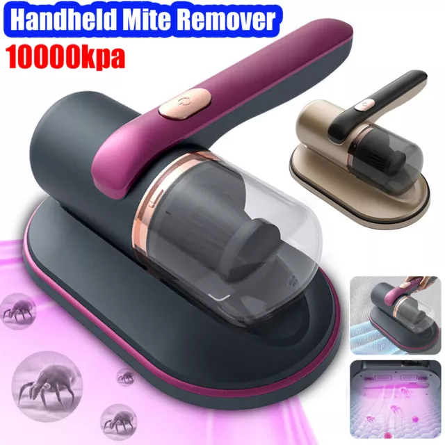 Cordless Dust Mite Remover Vacuum UV Cleaner 10000kpa Home Bed Sofa Mattress Kit 2