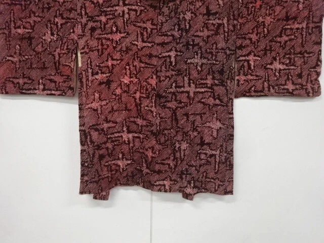 6617638: Japanese Kimono / Antique Haori / All Shibori / Abstract Pattern