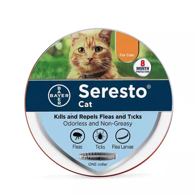 Seresto Flea and Tick Collar 8 Months Protection for Cats - Pet Health，Brand New