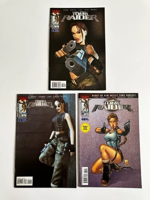 TOMB RAIDER Image/Top Cow (3) Comics Set Run Lot #28, 29, 30 Lara Croft 