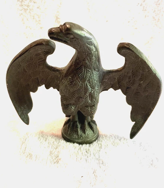 Vintage Architectural Flag Pole Topper Finials American Eagle Cast Iron Folk Art