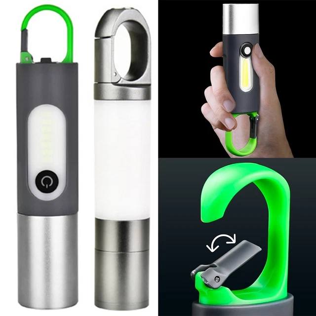 Linterna LED de carga fácil ABS + flash de aluminio