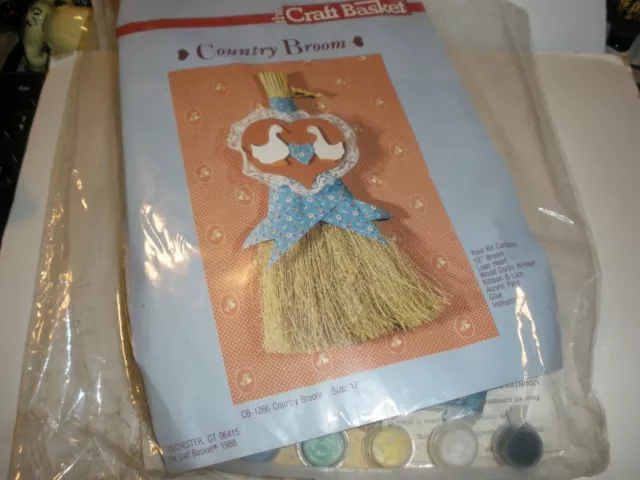 "NUEVO Kit de escoba de campo de 12" cesta artesanal #CB-1266