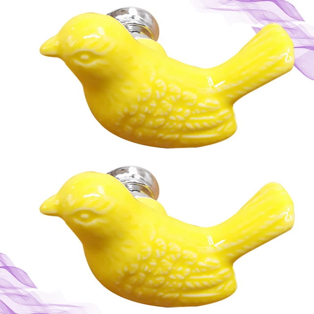 2 Bags Bird Knobs Pulls Kids Wardrobe Closet Girl Dresser Drawer 2
