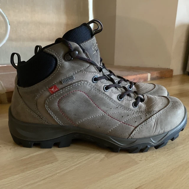 ECCO YAK GORETEX Waterproof Leather Walking Hiking Boots UK7 EU41 EXC