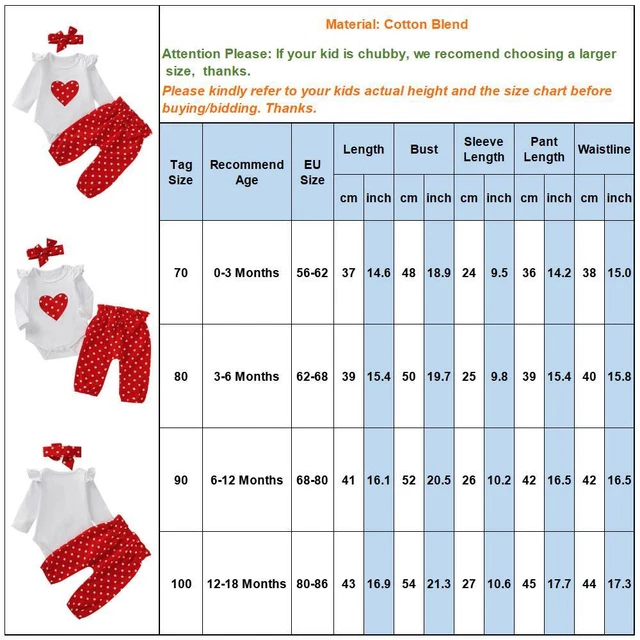 Newborn Infant Baby Girl Romper Jumpsuit Tops Pants Headband Outfits Clothes Set 2