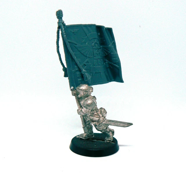 CONVERTED METAL CADIAN Standard Bearer Imperial Guard Warhammer 40k £