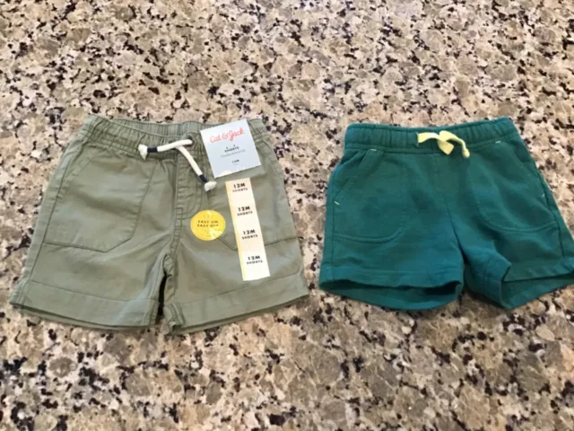 2 Pairs of Toddler Boy Shorts from Cat and Jack, Size 12 Months, NWT