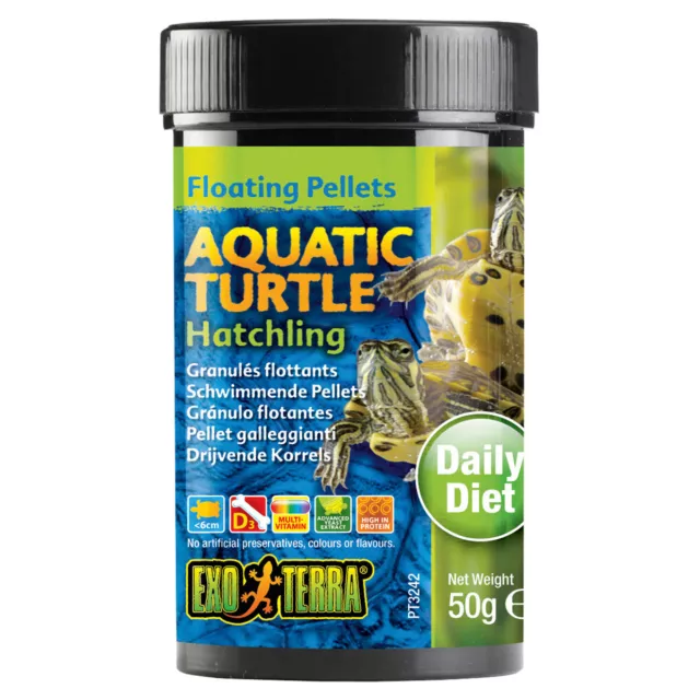 Exo Terra Floating Pellets für junge Wasserschildkröten, 50 g, UVP 3,79 EUR