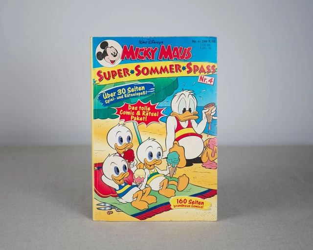 Walt Disney Micky Maus Heft Nr. 4 (1998) Super - Sommer - Spass Comic & Rätsel