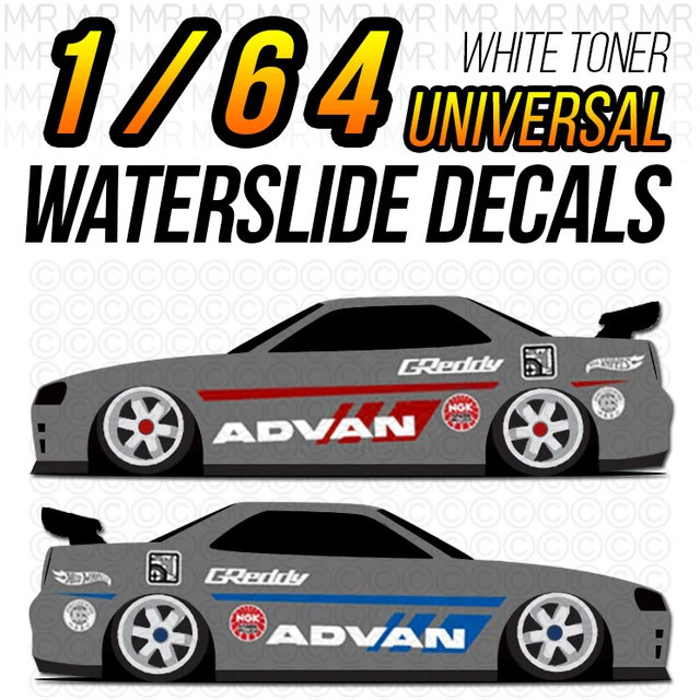 thumbnail interactive-video image 1 of HOT WHEELS TOYOTA AE86 Trueno Custom Universal WaterSlide Decal 1/64 1 of 11