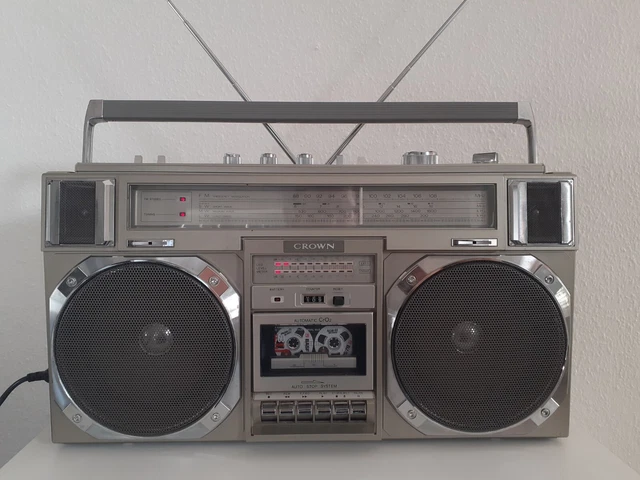 BOOMBOX GHETTOBLASTER CROWN CSC-626 / worldwide shipping EUR 75,00 - FR