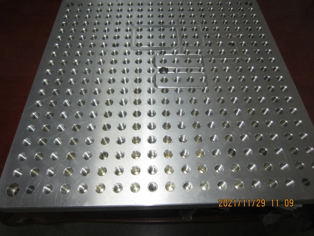 30"x16"x1.1" Aluminum 6061 Tooling Fixture Plate Jig Custom cnc manufacturing
