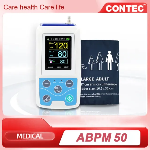 Arm Ambulatory Blood Pressure Monitor 24hours NIBP Holter CONTEC ABPM50+