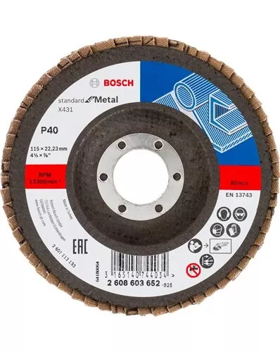 Bosch Disco lamellare per smerigliatrici angolari ø 115 mm 60 gr 2608603653