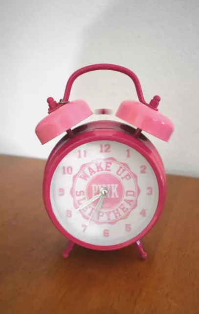 Victoria's Secret VINTAGE BELL ALARM CLOCK`` PROP COLLECTOR ITEM! ~ LOVE PINK!