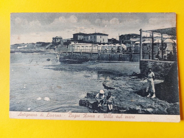 Antignano Di Livorno -Bagni Roma E Ville Sul Mare 1940