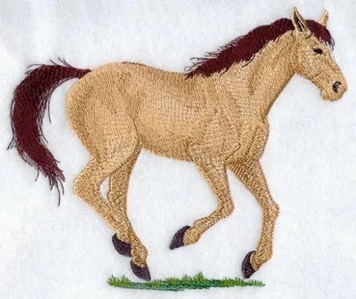 Embroidered Sweatshirt - Quarter Horse A9062 Sizes S - XXL
