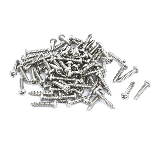M3x16mm acciaio inox 304 unità a testa viti autofilettanti 100pz