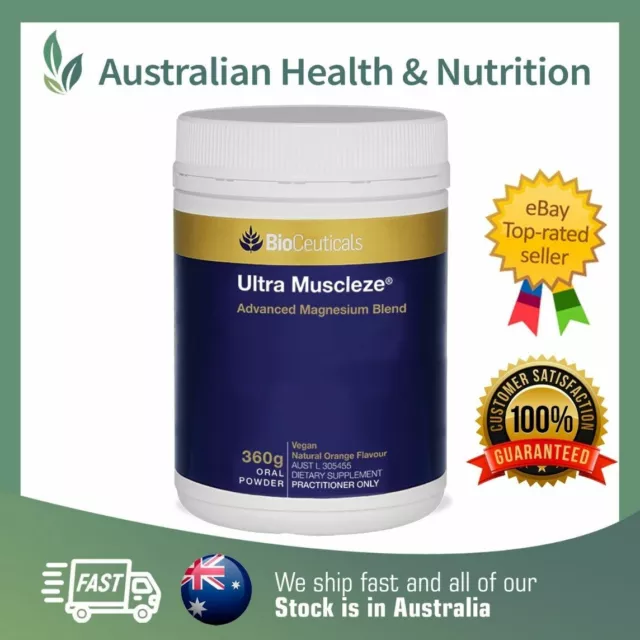 Bioceuticals Ultra Muscleze 360Gm // Magnesium Formula + Free Same Day Shipping