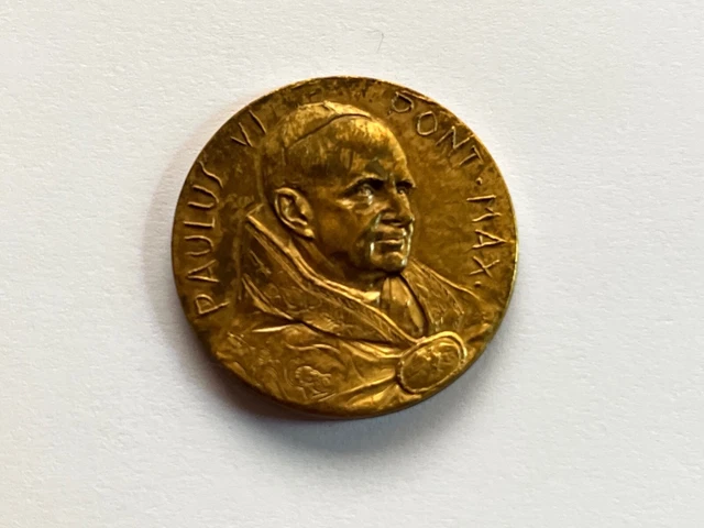 Seltene Original-Medaille direkt vom Vatikan - Paulus VI, Pont Max - In Nomini