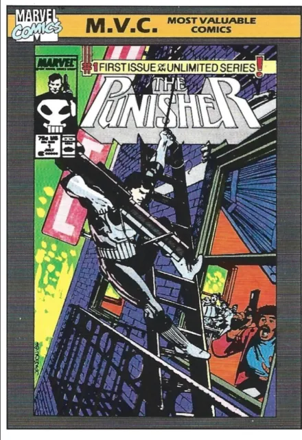 1990 Marvel Comics Trading Card #127 The Punisher Vol. 2 #1 M.V.C. Impel Vintage