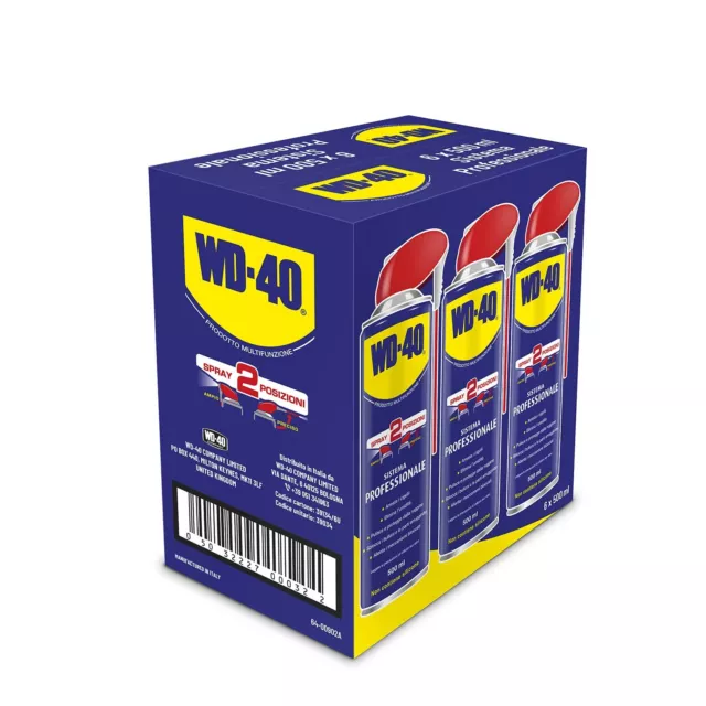 Wd-40 Spray Lubrificante Svitol Multiuso Sbloccante Doppia Posizione 500 Ml