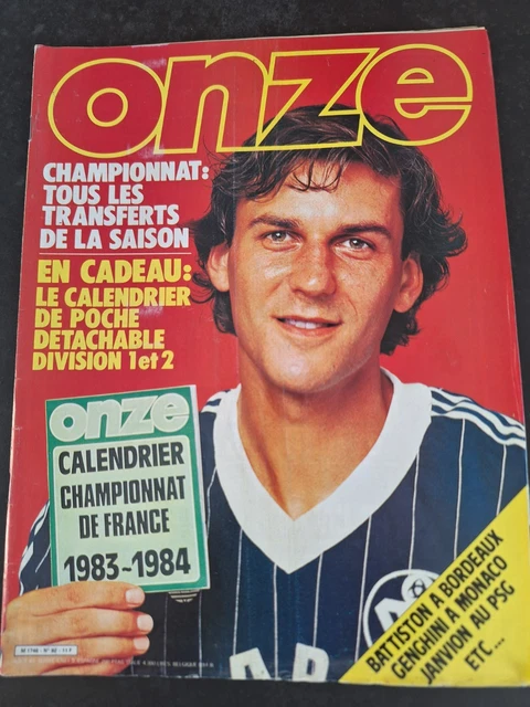 Magazine Onze N°116 Août 1985 – Spécial Bats, PSG, Maradona – Vintage Football