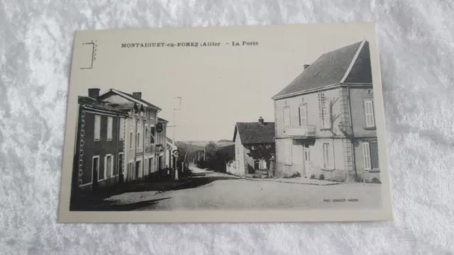 CPA carte postale Montaiguet-en-Forez / La Poste et autre magasin