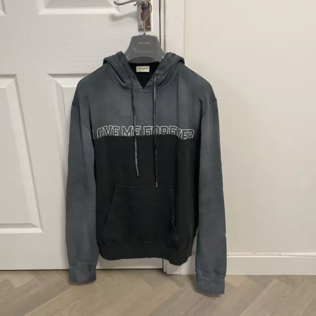 Saint Laurent ‘Love me forever or never’ Hoodie Oversized XS fits Medium