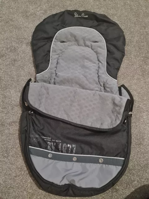 SILVER CROSS 3D Footmuff Cosytoes Black grey cargo design 19.99