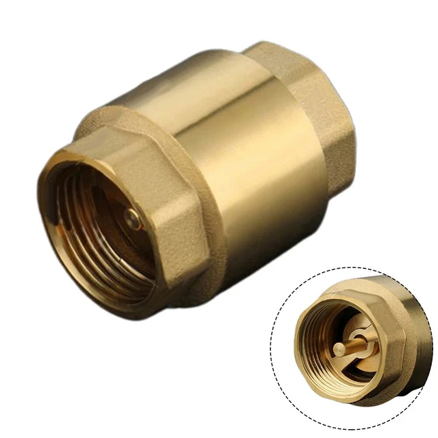 Clapet Anti-Retour En Laiton DN20 3/4" - Lot De 2 - Filetage Intérieur/Extérieur - Pour Chauffe-eau, Machine à Laver - 6