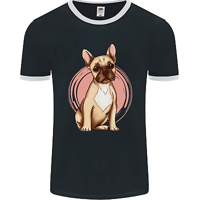 French Bulldog Mens Ringer T-Shirt FotL